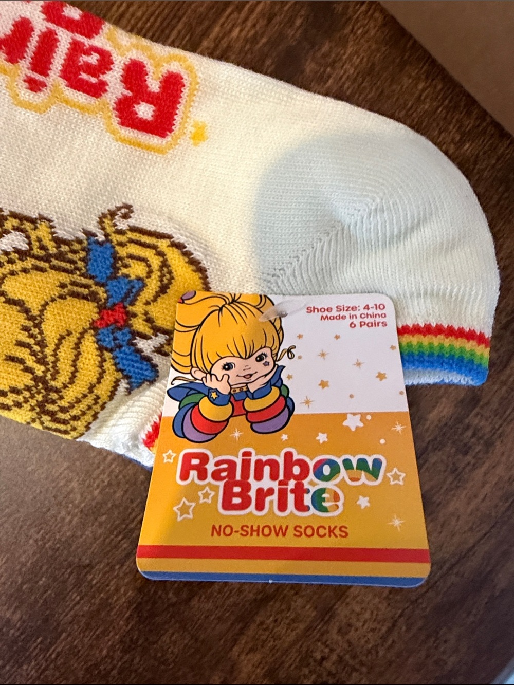 Rainbow Brite Socks with Multicolor Designs - Picture 5 of 5